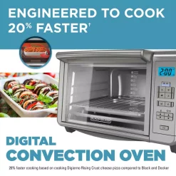 Toasters BLACK+DECKER 1500 W 6-Slice Stainless Steel Countertop Toaster Oven With Built-In Timer -Costway Shop stainless steel black decker toaster ovens to3280ssd c3 1000