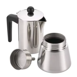 Coffee Makers BonJour 4-Cup Stovetop Espresso Maker In Stainless Steel 4 Coffee Makers BonJour 4-Cup Stovetop Espresso Maker In Stainless Steel -Costway Shop stainless steel bonjour espresso machines 53916 c3 1000