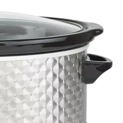 Cookers Brentwood Appliances Diamond 7 Qt. Stainless Steel Slow Cooker With Tempered Glass Lid 5 Cookers Brentwood Appliances Diamond 7 Qt. Stainless Steel Slow Cooker With Tempered Glass Lid -Costway Shop stainless steel brentwood appliances slow cookers sc 157s 1f 1000