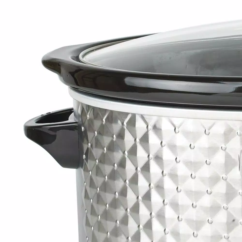 Brentwood Appliances Diamond 7 Qt. Stainless Steel Slow Cooker with Tempered Glass Lid Cookers Brentwood Appliances Diamond 7 Qt. Stainless Steel Slow Cooker With Tempered Glass Lid -Costway Shop stainless steel brentwood appliances slow cookers sc 157s c3 1000