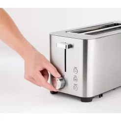 Toasters CASO 4-Slice Stainless Steel Wide Slot Toaster -Costway Shop stainless steel caso pop up toasters 11926 fa 1000