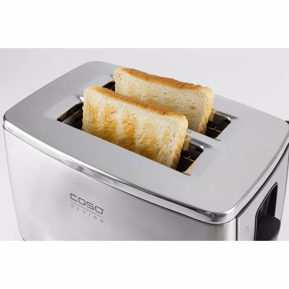 CASO Inox 2-Slice Stainless Steel Wide Slot Toaster with Automatic Shut-Off Toasters CASO Inox 2-Slice Stainless Steel Wide Slot Toaster With Automatic Shut-Off -Costway Shop stainless steel caso pop up toasters 12778 76 1000