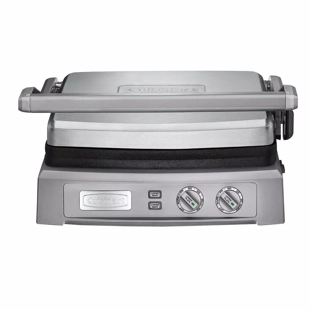 Cuisinart Deluxe Griddler 240 sq. in. Stainless Steel Indoor Grill with Lid Electric Skillets & Indoor Grills Cuisinart Deluxe Griddler 240 Sq. In. Stainless Steel Indoor Grill With Lid -Costway Shop stainless steel cuisinart indoor grills gr 150 64 1000