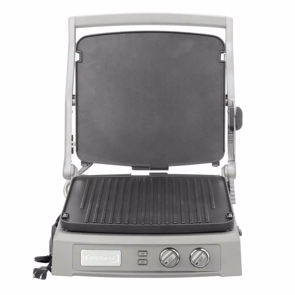 Cuisinart Deluxe Griddler 240 sq. in. Stainless Steel Indoor Grill with Lid Electric Skillets & Indoor Grills Cuisinart Deluxe Griddler 240 Sq. In. Stainless Steel Indoor Grill With Lid -Costway Shop stainless steel cuisinart indoor grills gr 150 e1 1000
