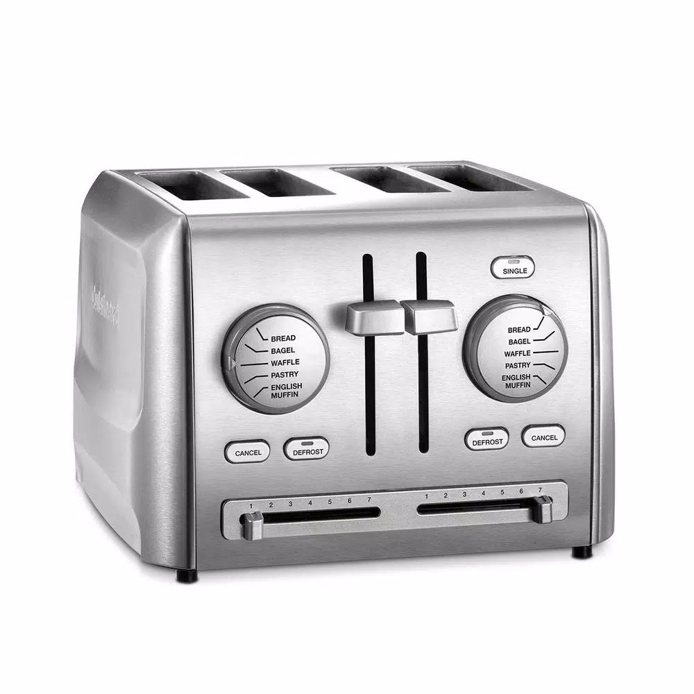 Cuisinart Custom Select 4-Slice Stainless Steel Toaster with Crumb Tray Toasters Cuisinart Custom Select 4-Slice Stainless Steel Toaster With Crumb Tray -Costway Shop stainless steel cuisinart pop up toasters cpt 640 c3 1000