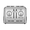 Toasters Cuisinart Custom Select 4-Slice Stainless Steel Toaster With Crumb Tray 1 Toasters Cuisinart Custom Select 4-Slice Stainless Steel Toaster With Crumb Tray -Costway Shop stainless steel cuisinart pop up toasters cpt 640p1 64 1000