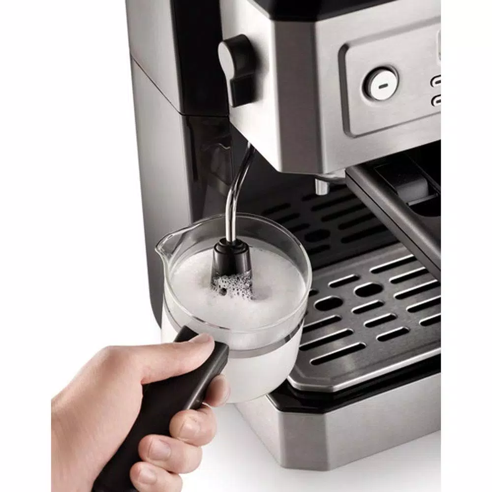 DeLonghi All-In-One 10-Cup Stainless Steel Drip Cofffee Maker and Espresso Machine Coffee Makers DeLonghi All-In-One 10-Cup Stainless Steel Drip Cofffee Maker And Espresso Machine -Costway Shop stainless steel delonghi drip coffee makers bco330t 4f 1000