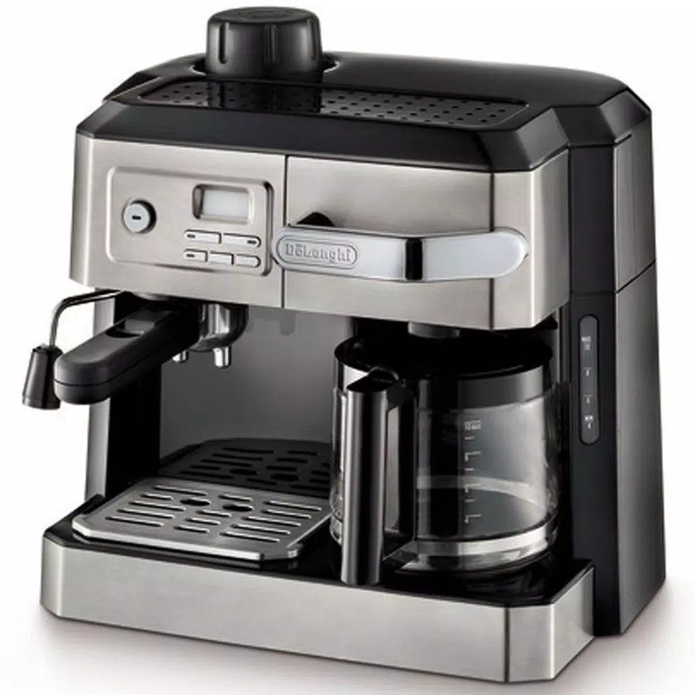 DeLonghi All-In-One 10-Cup Stainless Steel Drip Cofffee Maker and Espresso Machine Coffee Makers DeLonghi All-In-One 10-Cup Stainless Steel Drip Cofffee Maker And Espresso Machine -Costway Shop stainless steel delonghi drip coffee makers bco330t 64 1000