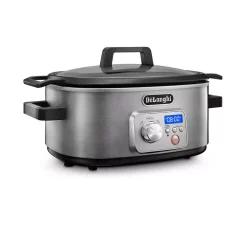 Cookers DeLonghi Livenza 6 Qt. Programmable Slow Cooker With Stovetop-Safe Pot 7 Cookers DeLonghi Livenza 6 Qt. Programmable Slow Cooker With Stovetop-Safe Pot -Costway Shop stainless steel delonghi slow cookers cks1660d fa 1000