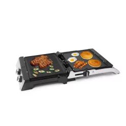 Electric Skillets & Indoor Grills Elite 99 Sq. In. Stainless Steel Indoor Grill And Griddle 7 Electric Skillets & Indoor Grills Elite 99 Sq. In. Stainless Steel Indoor Grill And Griddle -Costway Shop stainless steel elite indoor grills egl 139 44 1000