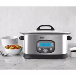 Cookers Elite 6.5 Qt. Stainless Steel Electric Multi-Cooker With Aluminum Pot -Costway Shop stainless steel elite multi cookers mst 516 4f 1000