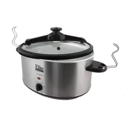 Cookers Elite Platinum 8.5 Qt. Stainless Steel Slow Cooker With Locking Lid -Costway Shop stainless steel elite slow cookers mst 900vxd 4f 1000