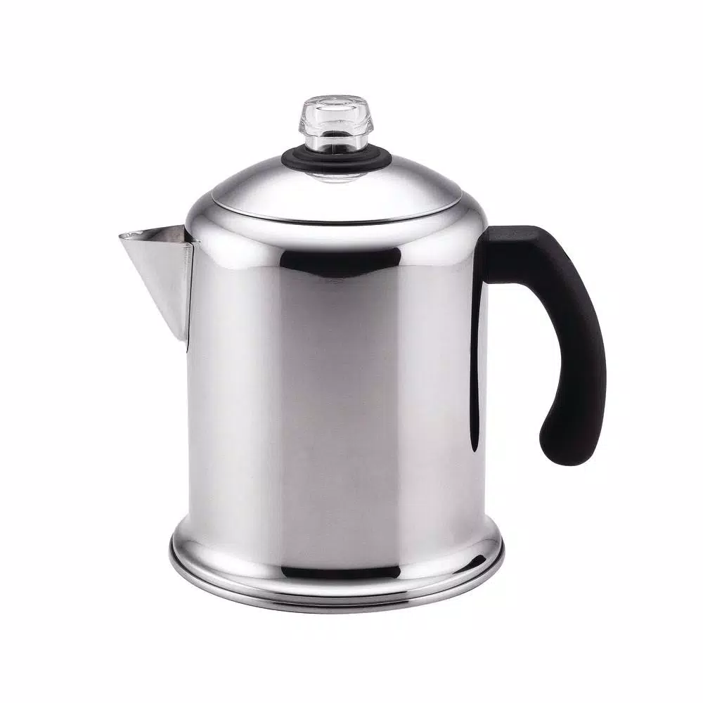 Farberware 8-Cup Stainless Steel Percolator Coffee Makers Farberware 8-Cup Stainless Steel Percolator -Costway Shop stainless steel farberware percolators 50124 64 1000