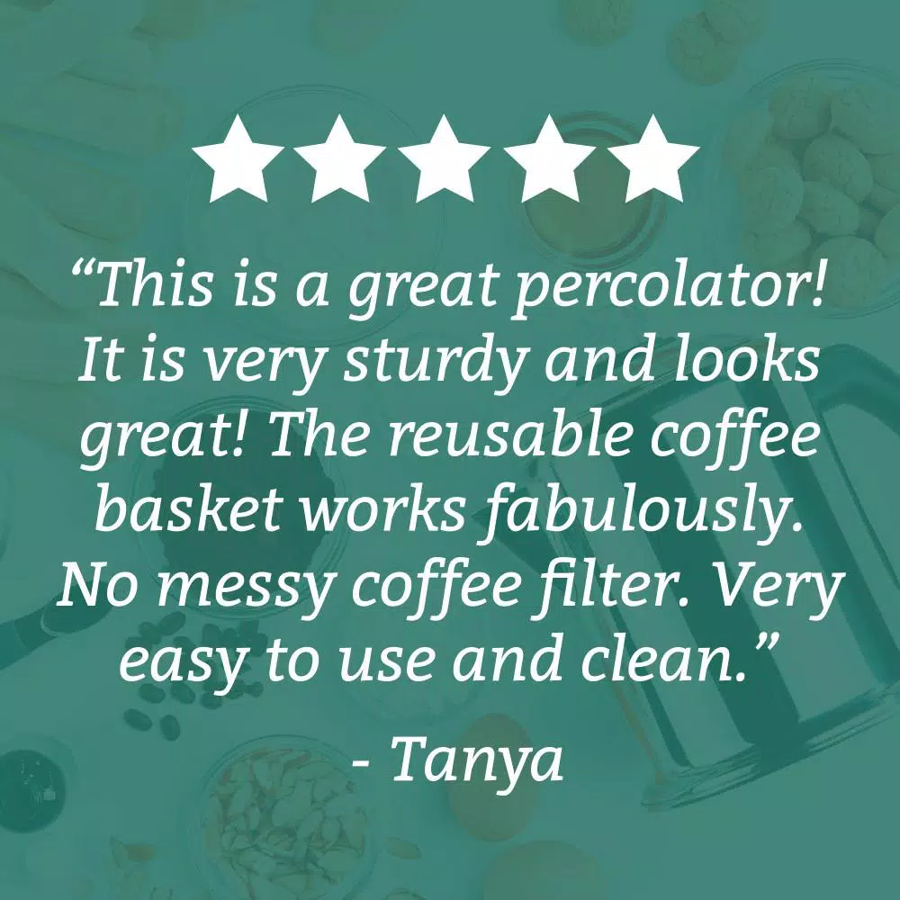 Farberware 8-Cup Stainless Steel Percolator Coffee Makers Farberware 8-Cup Stainless Steel Percolator -Costway Shop stainless steel farberware percolators 50124 fa 1000