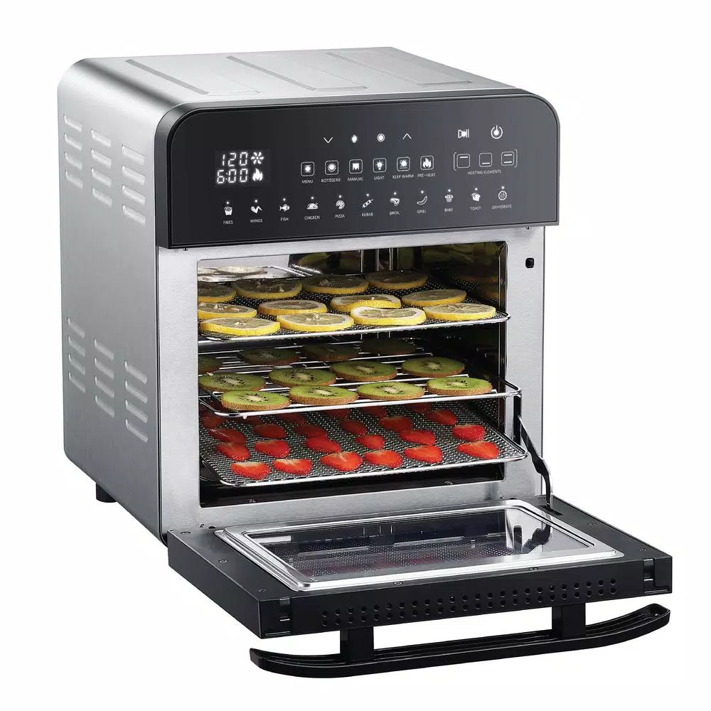 Toasters GoWISE USA 1700-Watts Electric Air Fryer Oven Grill Stainless Steel With Dual Heating Rotisserie And Dehydrator 7 Toasters GoWISE USA 1700-Watts Electric Air Fryer Oven Grill Stainless Steel With Dual Heating Rotisserie And Dehydrator - Image 5