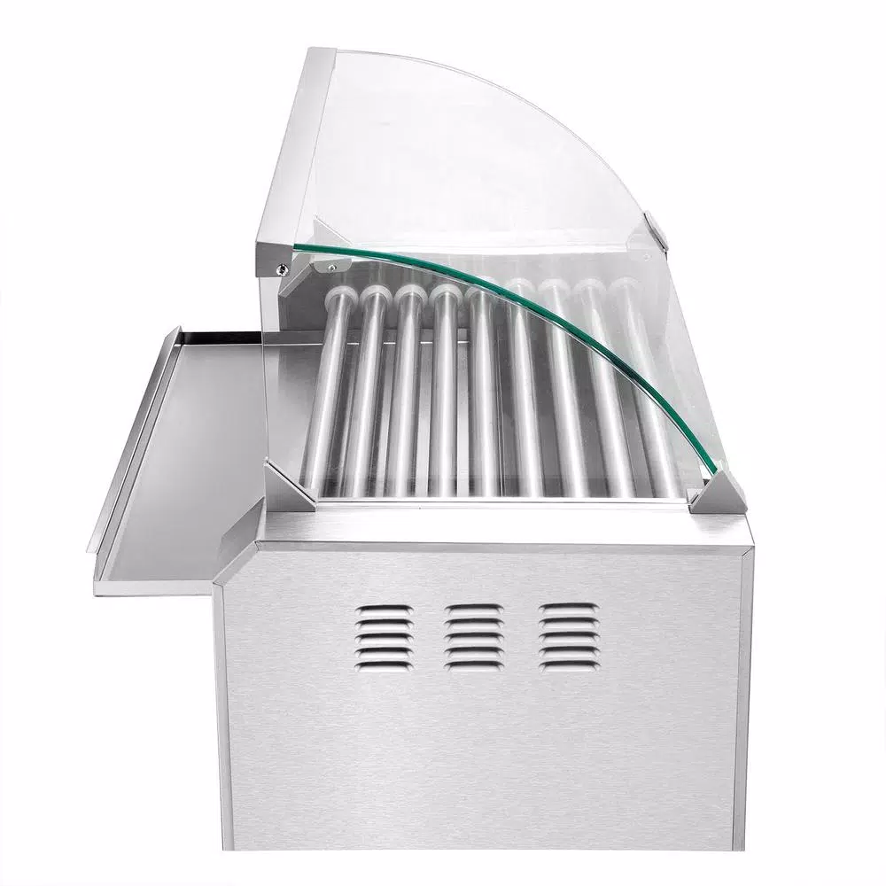 Great Northern 9-Hot Dog 124 sq. in. Stainless Steel Hot Dog Roller Grill with Bun Warmer and Cover Electric Skillets & Indoor Grills Great Northern 9-Hot Dog 124 Sq. In. Stainless Steel Hot Dog Roller Grill With Bun Warmer And Cover -Costway Shop stainless steel great northern indoor grills 5200 commercial dawg 9 4f 1000
