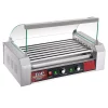 Electric Skillets & Indoor Grills Great Northern Commercial 1400-Watts 18-Hot Dog 7-Roller Grilling Machine With Cover
