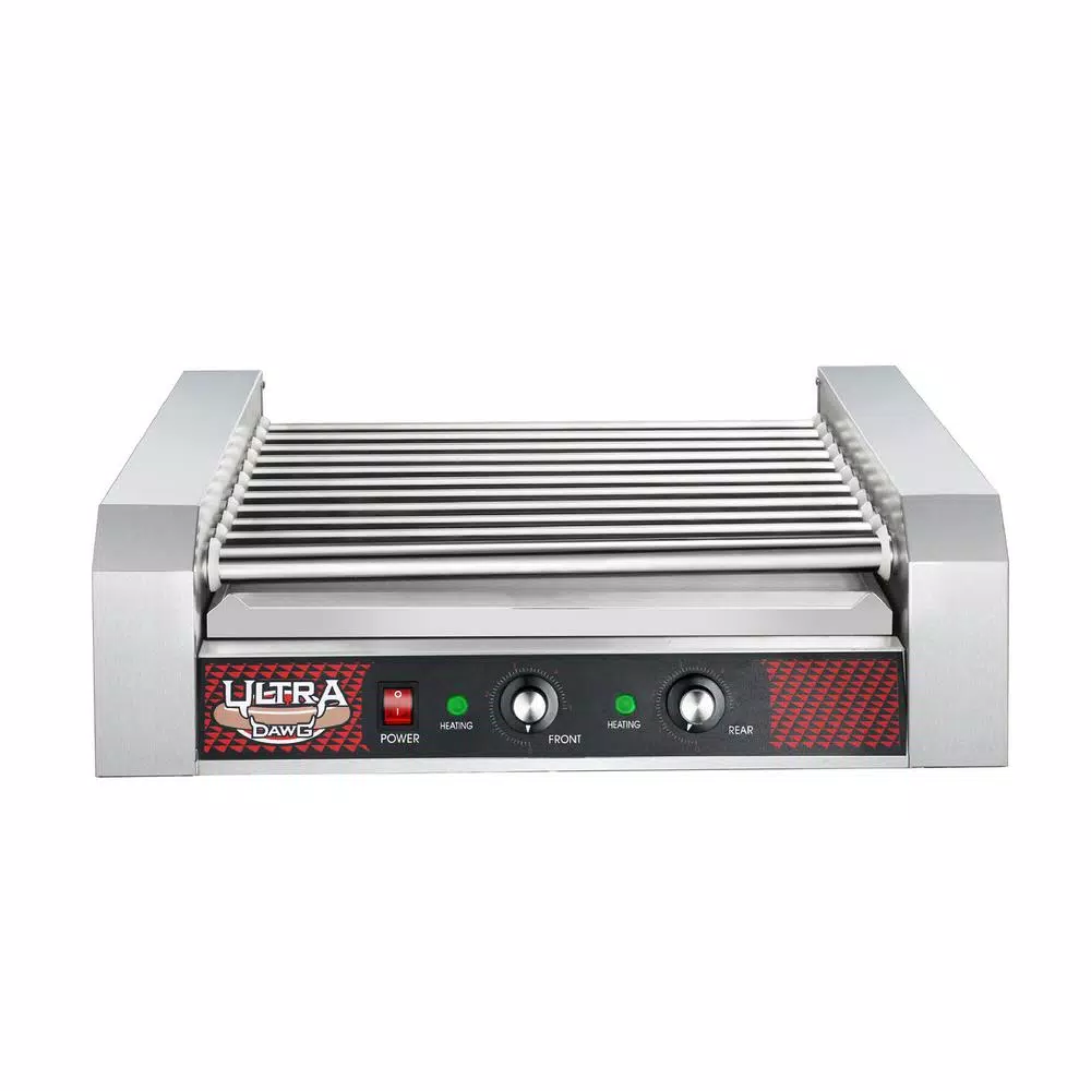 Electric Skillets & Indoor Grills Great Northern Commercial 1650-Watts 30-Hot Dog 11-Roller Grilling Machine - Image 3