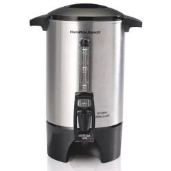 Coffee Makers Hamilton Beach 45-Cup Stainless Steel Coffee Urn With One-Handed Dispensing -Costway Shop stainless steel hamilton beach coffee urns 40519 1f 1000