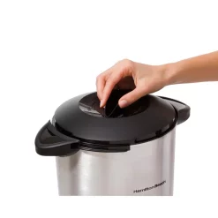 Coffee Makers Hamilton Beach 45-Cup Stainless Steel Coffee Urn With One-Handed Dispensing -Costway Shop stainless steel hamilton beach coffee urns 40519 4f 1000