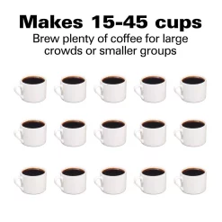 Coffee Makers Hamilton Beach 45-Cup Fast Brew Stainless Steel With 1-Hand Dispensing Coffee Urn -Costway Shop stainless steel hamilton beach coffee urns 40521 4f 1000