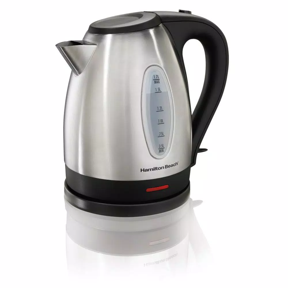 Electric Kettles Hamilton Beach 7-Cup Stainless Steel Electric Kettle 3 Electric Kettles Hamilton Beach 7-Cup Stainless Steel Electric Kettle