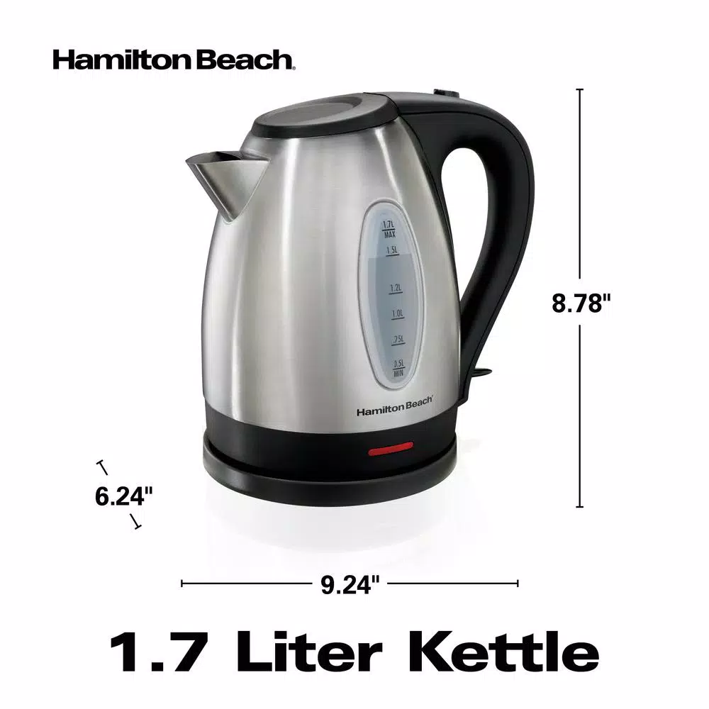 Electric Kettles Hamilton Beach 7-Cup Stainless Steel Electric Kettle 8 Electric Kettles Hamilton Beach 7-Cup Stainless Steel Electric Kettle - Image 6