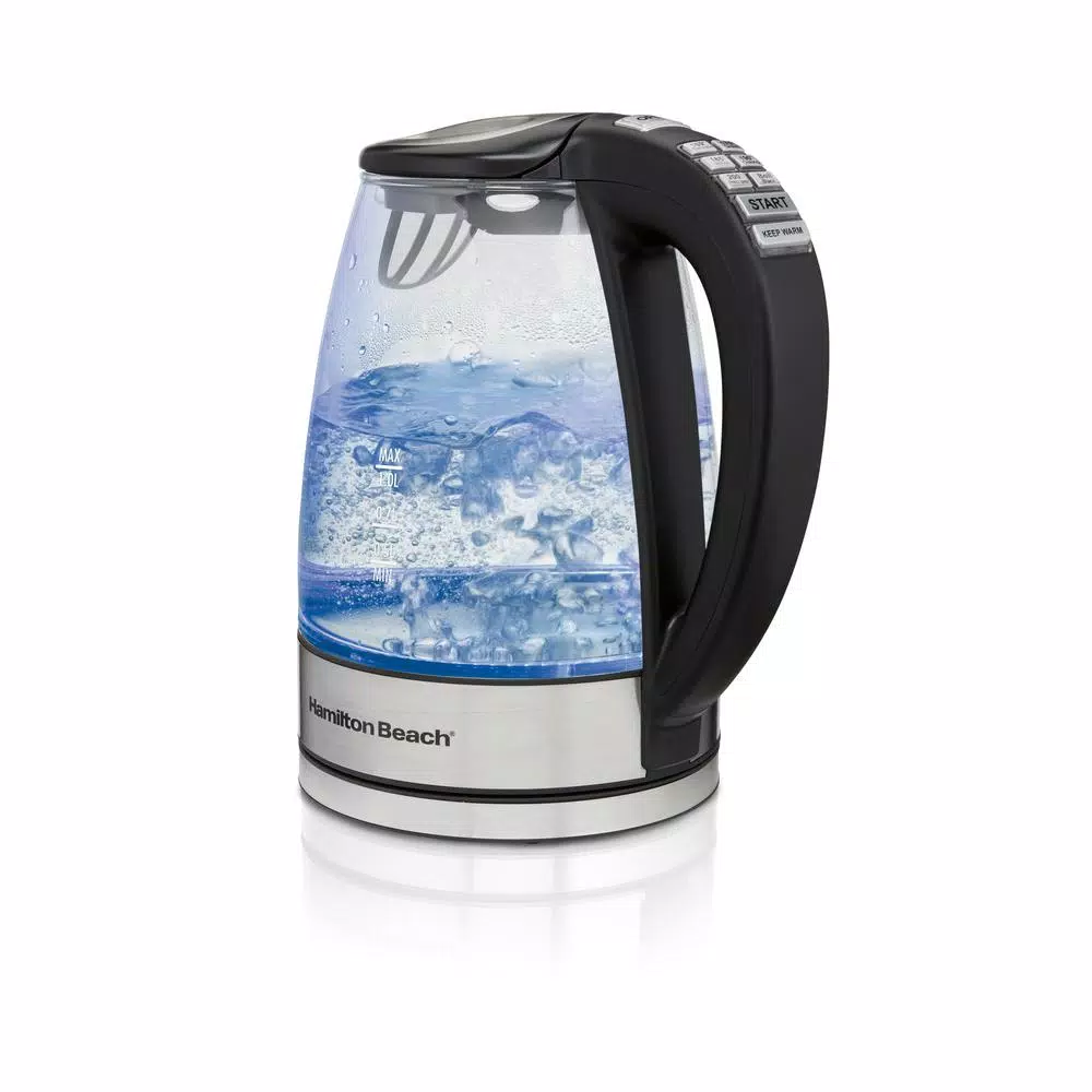 Electric Kettles Hamilton Beach 7-Cup Stainless Steel Variable Temperature Kettle 3 Electric Kettles Hamilton Beach 7-Cup Stainless Steel Variable Temperature Kettle