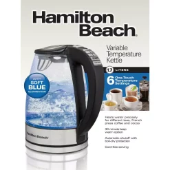 Electric Kettles Hamilton Beach 7-Cup Stainless Steel Variable Temperature Kettle 16 Electric Kettles Hamilton Beach 7-Cup Stainless Steel Variable Temperature Kettle -Costway Shop stainless steel hamilton beach electric kettles 40941 76 1000