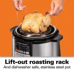 Cookers Hamilton Beach Multi-Function 6 Qt. Stainless Steel Electric Pressure Cooker 7 Cookers Hamilton Beach Multi-Function 6 Qt. Stainless Steel Electric Pressure Cooker -Costway Shop stainless steel hamilton beach electric pressure cookers 34502 44 1000