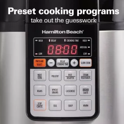 Cookers Hamilton Beach Multi-Function 6 Qt. Stainless Steel Electric Pressure Cooker 8 Cookers Hamilton Beach Multi-Function 6 Qt. Stainless Steel Electric Pressure Cooker -Costway Shop stainless steel hamilton beach electric pressure cookers 34502 fa 1000