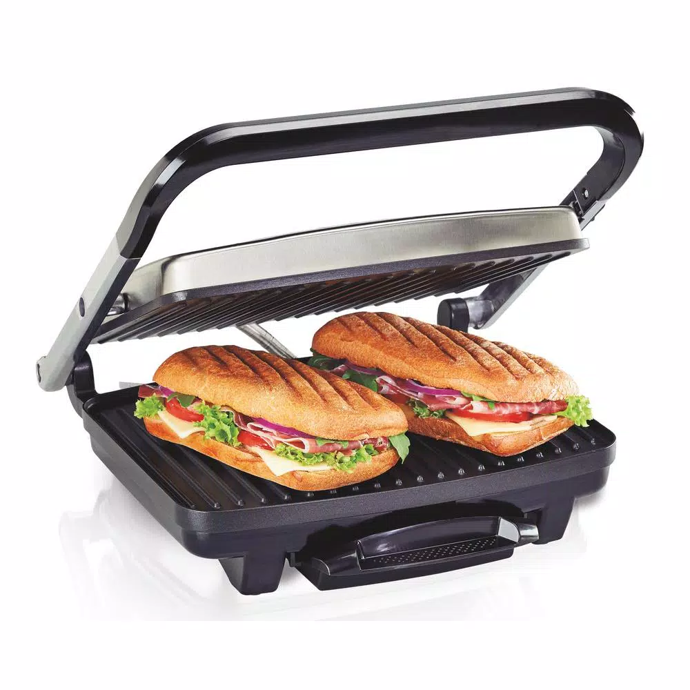 Hamilton Beach Stainless Steel Panini Press and Indoor Grill Electric Skillets & Indoor Grills Hamilton Beach Stainless Steel Panini Press And Indoor Grill -Costway Shop stainless steel hamilton beach indoor grills 25410 44 1000