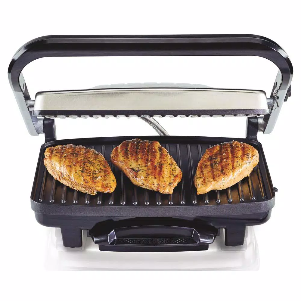 Hamilton Beach Stainless Steel Panini Press and Indoor Grill Electric Skillets & Indoor Grills Hamilton Beach Stainless Steel Panini Press And Indoor Grill -Costway Shop stainless steel hamilton beach indoor grills 25410 fa 1000