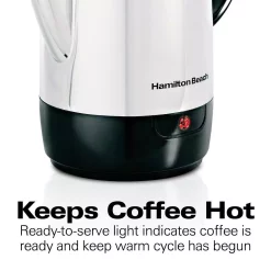 Coffee Makers Hamilton Beach 12-Cup Stainless Steel Percolator -Costway Shop stainless steel hamilton beach percolators 40622r 1f 1000