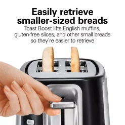 Toasters Hamilton Beach Sure Toast 800 W 2-Slice Stainless Steel Wide Slot Toaster 6 Toasters Hamilton Beach Sure Toast 800 W 2-Slice Stainless Steel Wide Slot Toaster -Costway Shop stainless steel hamilton beach pop up toasters 22820 44 1000