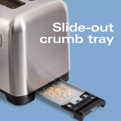 Toasters Hamilton Beach Pro 2-Slice Stainless Steel Wide Slot Toaster -Costway Shop stainless steel hamilton beach pop up toasters 22990 fa 1000