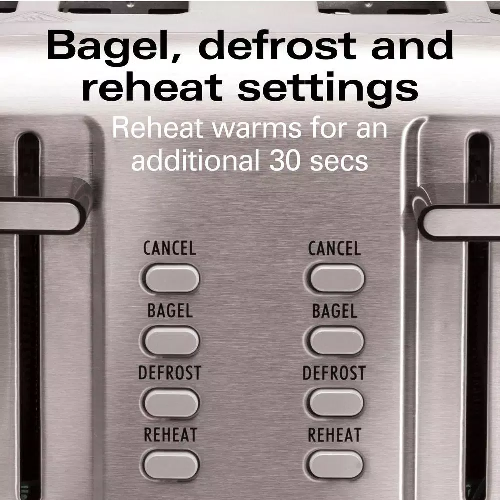 Hamilton Beach Pro 4-Slice Stainless Steel Wide Slot Toaster Toasters Hamilton Beach Pro 4-Slice Stainless Steel Wide Slot Toaster -Costway Shop stainless steel hamilton beach pop up toasters 24990 44 1000