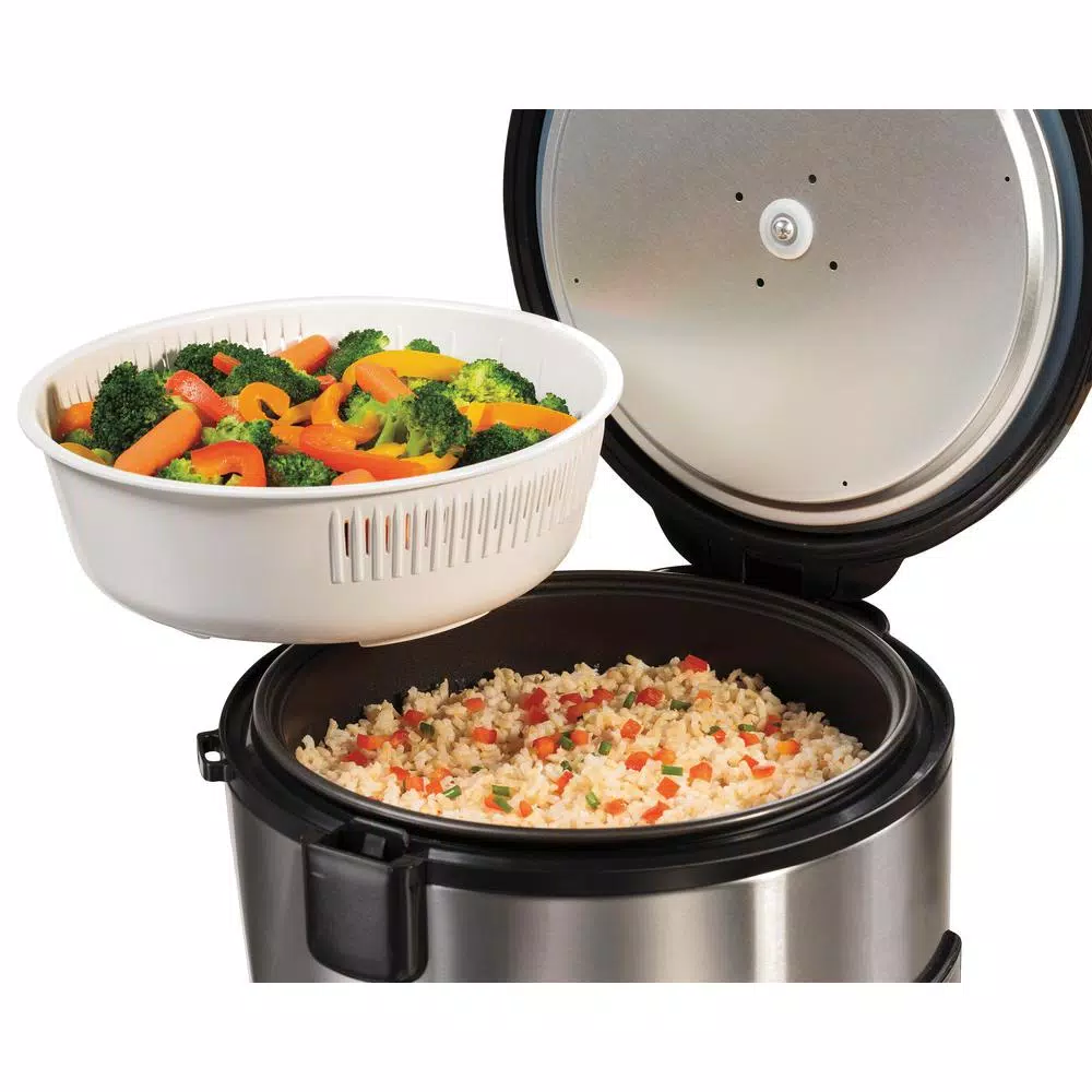 Cookers Hamilton Beach 20-Cup Stainless Steel Rice/Hot Cereal Cooker With Rice Rinser/Steam Basket 10 Cookers Hamilton Beach 20-Cup Stainless Steel Rice/Hot Cereal Cooker With Rice Rinser/Steam Basket - Image 8
