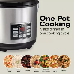 Cookers Hamilton Beach 20-Cup Stainless Steel Rice/Hot Cereal Cooker With Rice Rinser/Steam Basket 15 Cookers Hamilton Beach 20-Cup Stainless Steel Rice/Hot Cereal Cooker With Rice Rinser/Steam Basket -Costway Shop stainless steel hamilton beach rice cookers 37543 fa 1000
