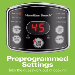 Cookers Hamilton Beach 14-Cup Stainless Steel Rice/Hot Cereal Cooker 7 Cookers Hamilton Beach 14-Cup Stainless Steel Rice/Hot Cereal Cooker -Costway Shop stainless steel hamilton beach rice cookers 37548 fa 1000