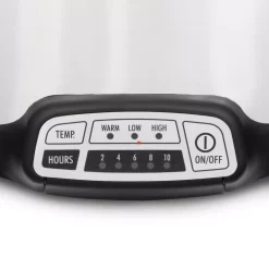 Cookers Hamilton Beach 7 Qt. Programmable Stainless Steel Slow Cooker With Built-In Timer And Temperature Settings -Costway Shop stainless steel hamilton beach slow cookers 33473 c3 1000