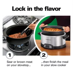 Cookers Hamilton Beach Stovetop Sear And Cook 6 Qt. Stainless Steel Slow Cooker 3 Cookers Hamilton Beach Stovetop Sear And Cook 6 Qt. Stainless Steel Slow Cooker -Costway Shop stainless steel hamilton beach slow cookers 33662 c3 1000
