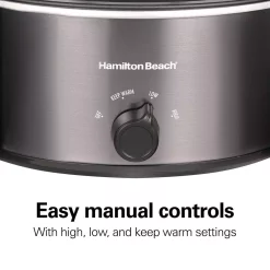 Cookers Hamilton Beach Stovetop Sear And Cook 6 Qt. Gray Slow Cooker 7 Cookers Hamilton Beach Stovetop Sear And Cook 6 Qt. Gray Slow Cooker -Costway Shop stainless steel hamilton beach slow cookers 33669 fa 1000