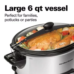 Cookers Hamilton Beach Programmable Stay Or Go 6 Qt. Stainless Steel Slow Cooker With Bonus Party Dipper 19 Cookers Hamilton Beach Programmable Stay Or Go 6 Qt. Stainless Steel Slow Cooker With Bonus Party Dipper -Costway Shop stainless steel hamilton beach slow cookers 33766 fa 1000
