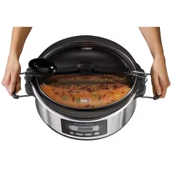 Cookers Hamilton Beach Stay Or Go 5 Qt. Stainless Steel Slow Cooker With Temperature Controls 3 Cookers Hamilton Beach Stay Or Go 5 Qt. Stainless Steel Slow Cooker With Temperature Controls -Costway Shop stainless steel hamilton beach slow cookers 33957 40 1000