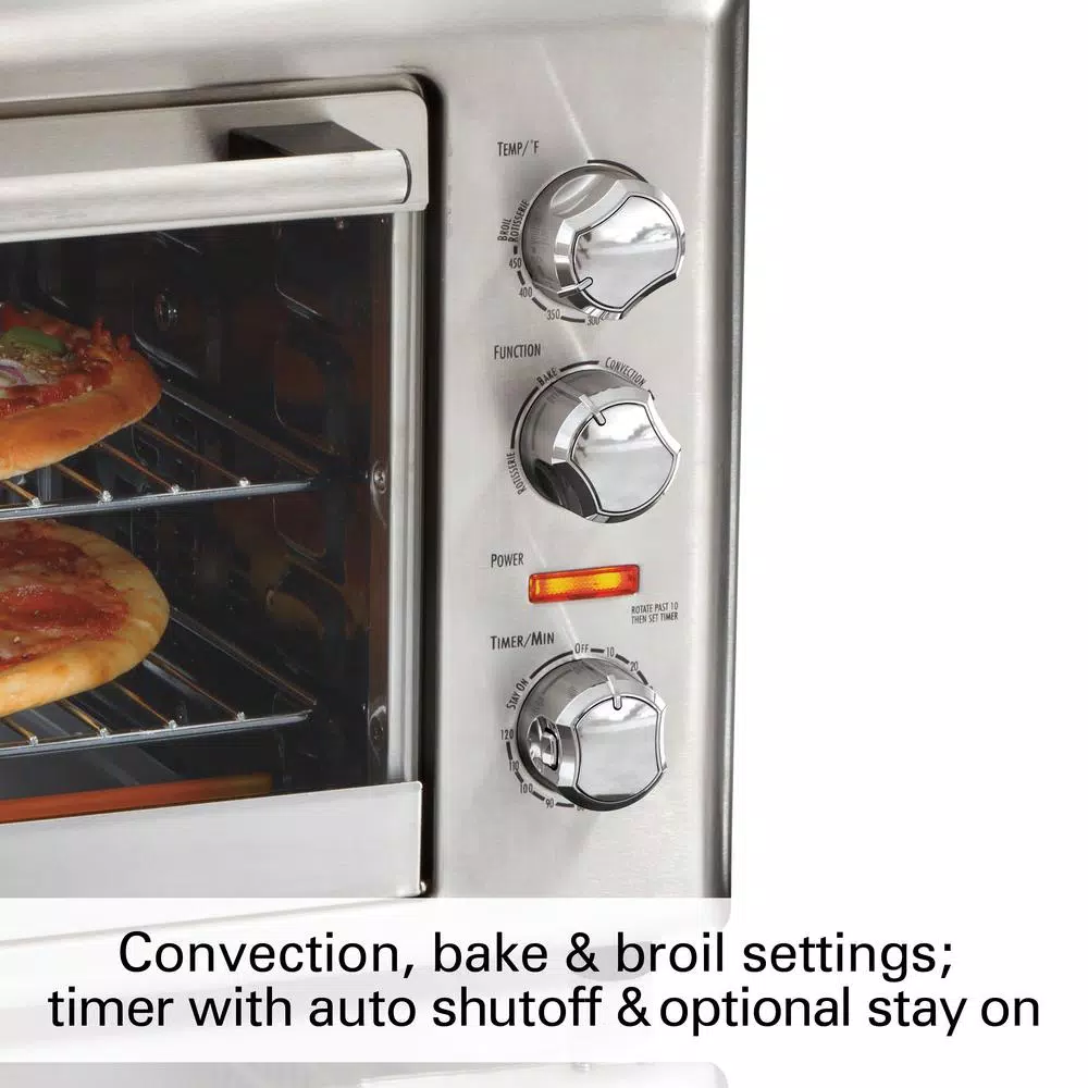 Toasters Hamilton Beach Countertop Stainless Steel Toaster Oven With Convection And Rotisserie 7 Toasters Hamilton Beach Countertop Stainless Steel Toaster Oven With Convection And Rotisserie - Image 5