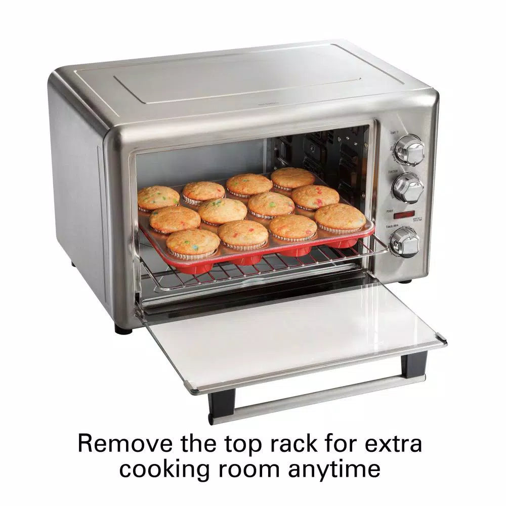 Toasters Hamilton Beach Countertop Stainless Steel Toaster Oven With Convection And Rotisserie 4 Toasters Hamilton Beach Countertop Stainless Steel Toaster Oven With Convection And Rotisserie - Image 2