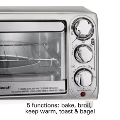 Toasters Hamilton Beach 1100-Watt 4-Slice Stainless Steel Toaster Oven 6 Toasters Hamilton Beach 1100-Watt 4-Slice Stainless Steel Toaster Oven -Costway Shop stainless steel hamilton beach toaster ovens 31143 4f 1000