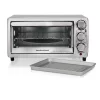 Toasters Hamilton Beach 1100-Watt 4-Slice Stainless Steel Toaster Oven 1 Toasters Hamilton Beach 1100-Watt 4-Slice Stainless Steel Toaster Oven -Costway Shop stainless steel hamilton beach toaster ovens 31143 64 1000