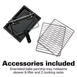 Toasters Hamilton Beach 1500 W 6-Slice Stainless Steel Digital Countertop Oven With Convection And Rotisserie -Costway Shop stainless steel hamilton beach toaster ovens 31154 4f 1000